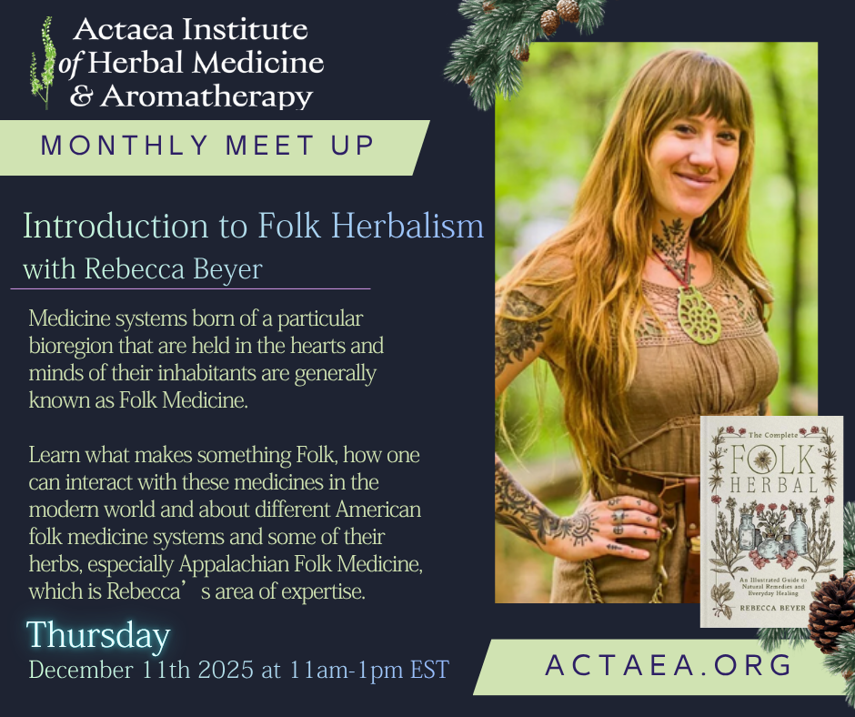 Actaea Monthly Meet Up Flier- Rebecca Beyer