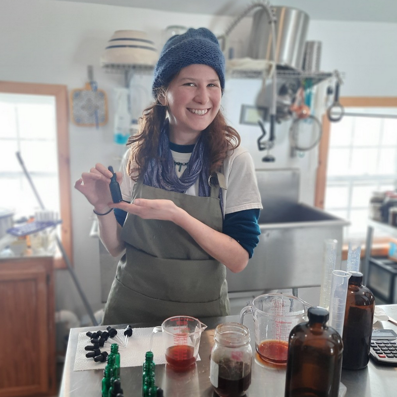 Hannah in Apothecary Medicine Making Tinctures Herb Kitchen